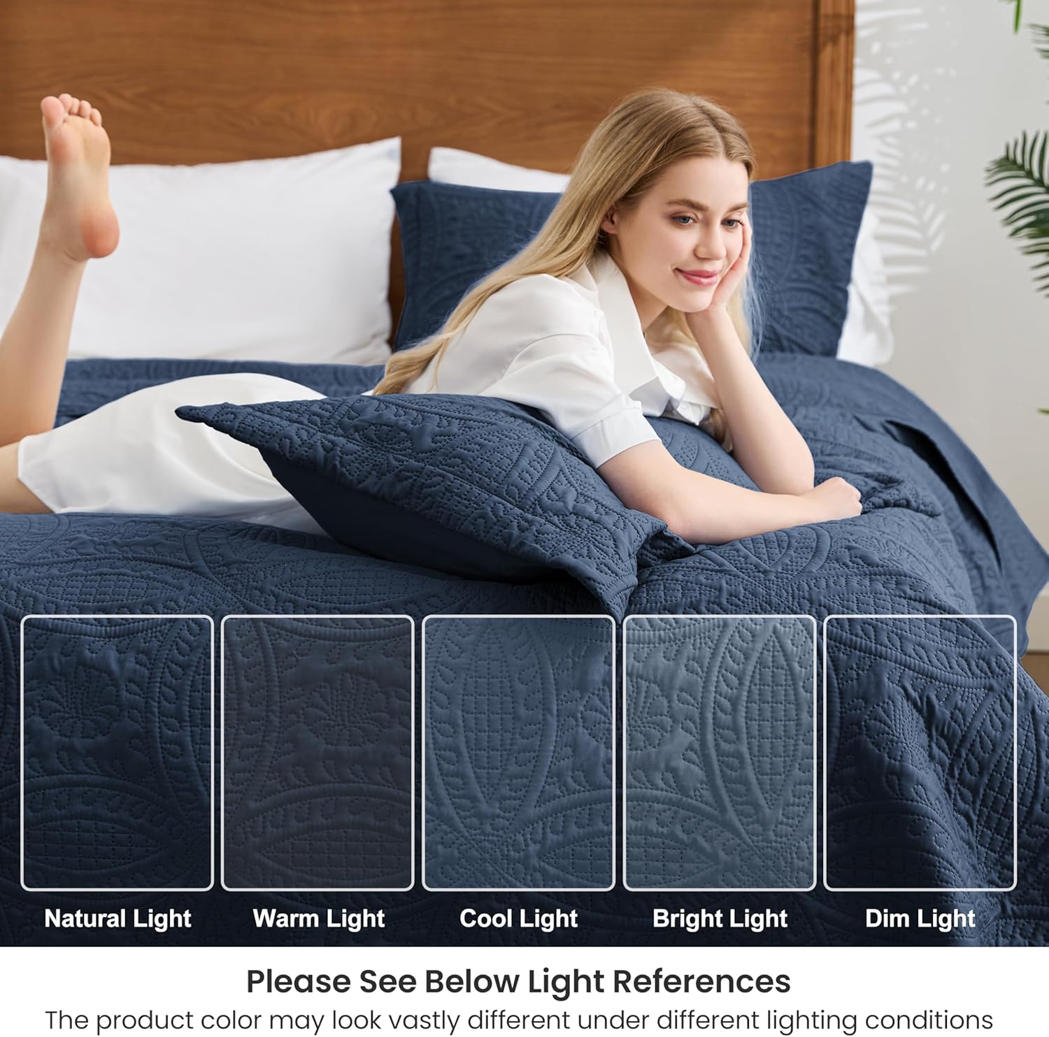 Thumbnail 6 de Love's cabin King Size Quilt Set 106x96