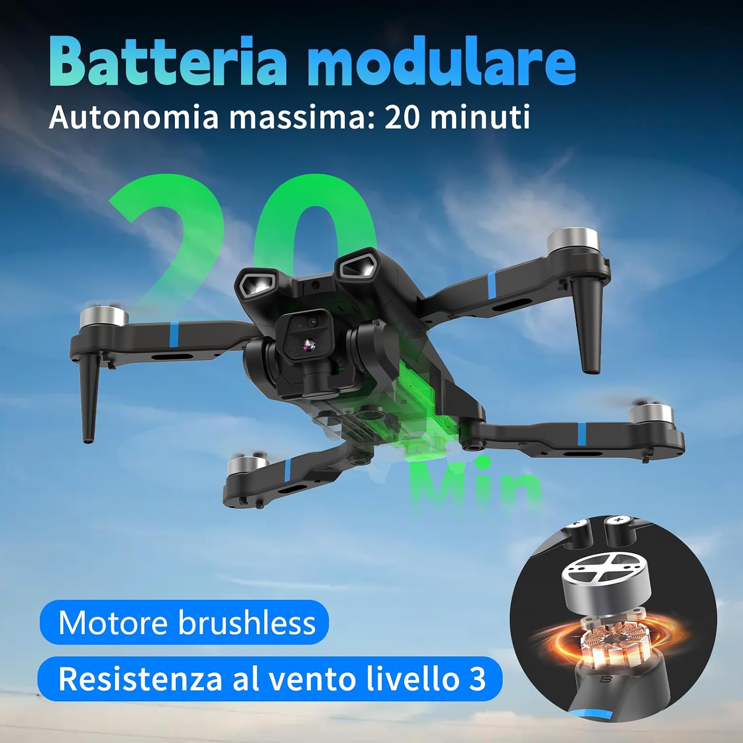 Detalle de morlyrctooy M18LCD drone con fotocamera 4K mini
