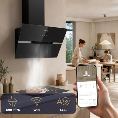 Detalle de Ciarra CBCB6736F — Hotte inclinée 60 cm (A+++), Wi‑Fi et Commande Tactile