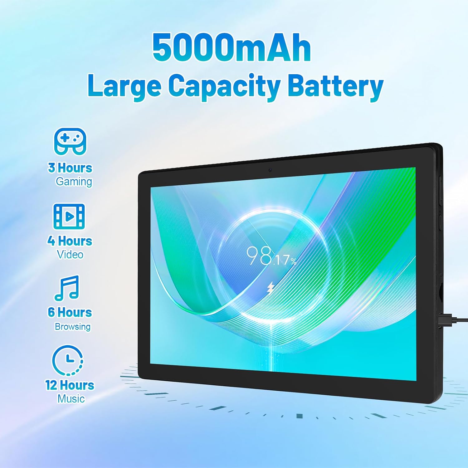 Thumbnail 5 de Hakaug 10-Inch Android Tablet with 20GB RAM, 64GB ROM and 1TB Expansion