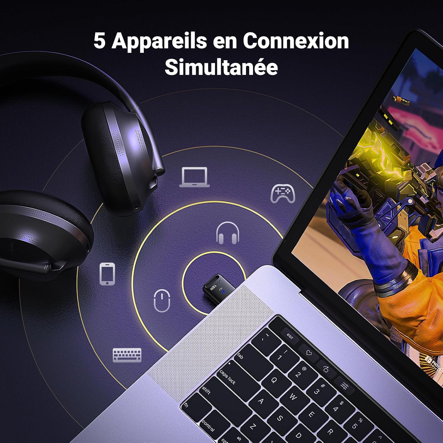 Thumbnail 3 de UGREEN Dongle Bluetooth 5.4 PC 🖥