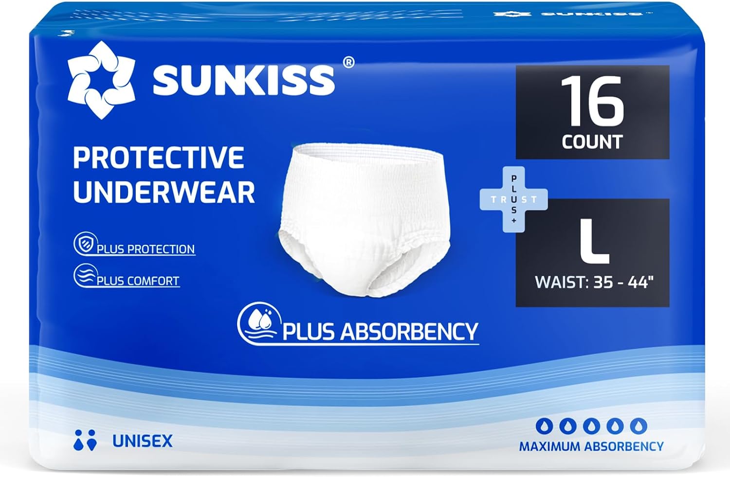 Detalle de SUNKISS TrustPlus Culotte absorbante L 16 unitĂ©s đ©Č