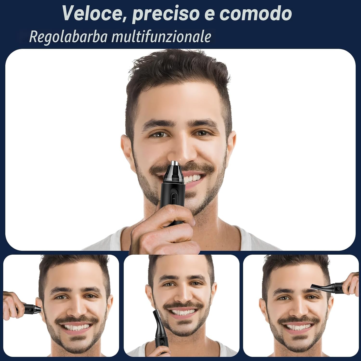 Thumbnail 1 de Taglia peli naso e orecchie 8000 RPM ricaricabile
