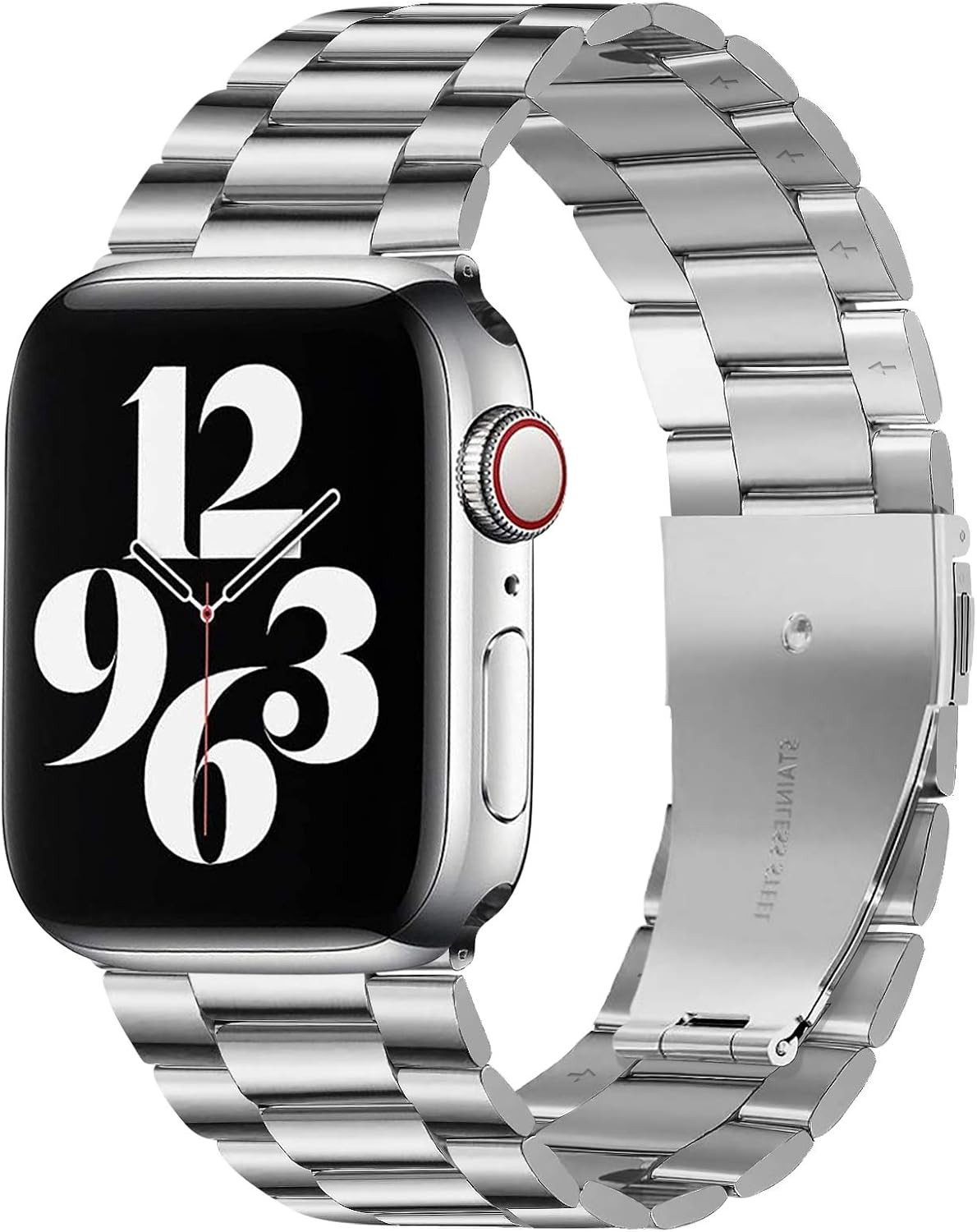 Detalle de Triblanc Stainless Steel Apple Watch Band – Compatible with Ultra, Series 9 to 1