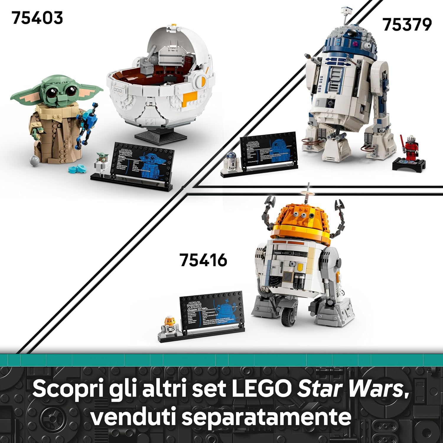 Thumbnail 6 de LEGO Star Wars 75416 Droide Astromeccanico Chopper (C1-10P) — un robot giocattolo da costruire per appassionati di Ahsoka