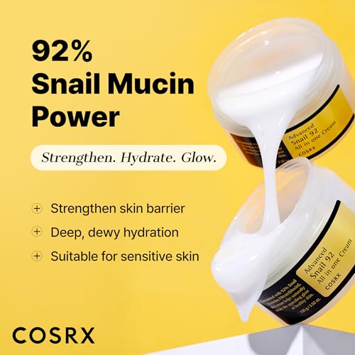 Detalle 2 de COSRX Snail Mucin 92% Face Moisturizer for Soft & Glowy Skin (3.52 oz)