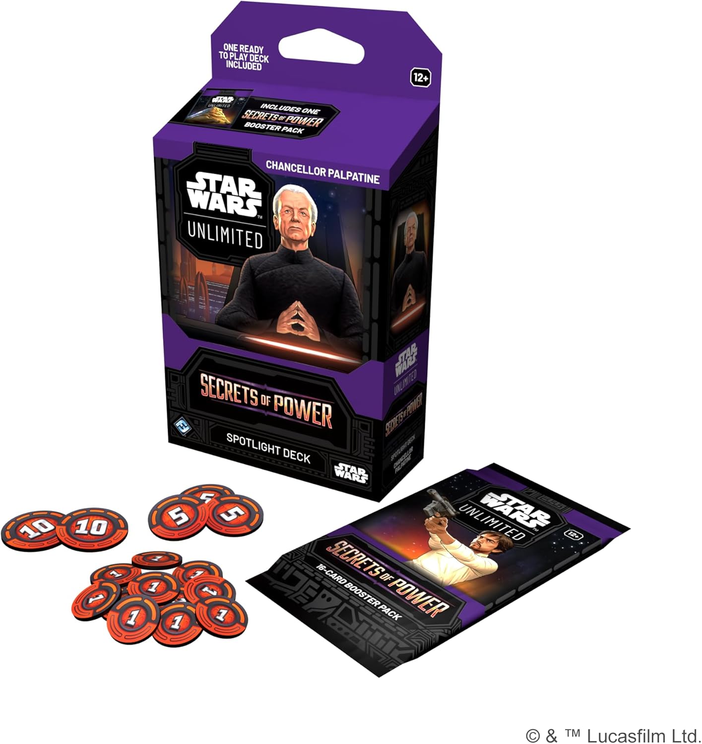 Detalle de Star Wars: Unlimited TCG Chancellor Palpatine 50 cartas