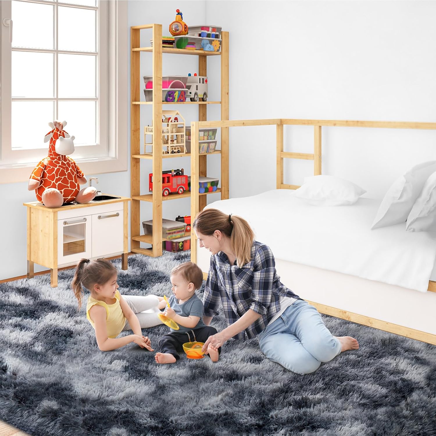 Thumbnail 5 de JOJOSEE Rugs Living Room 240x300 cm grey rug