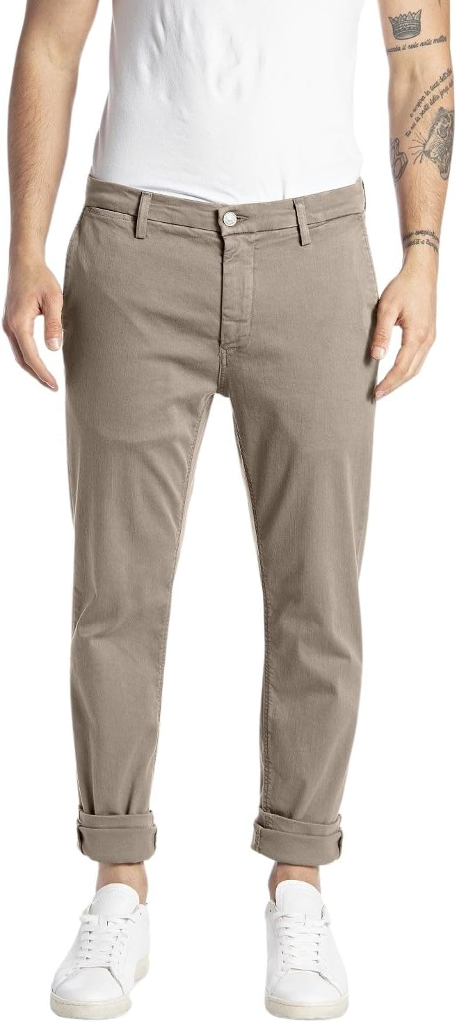 Detalle de Replay Herren Jeans Anbass Slim-Fit mit Power Stretch