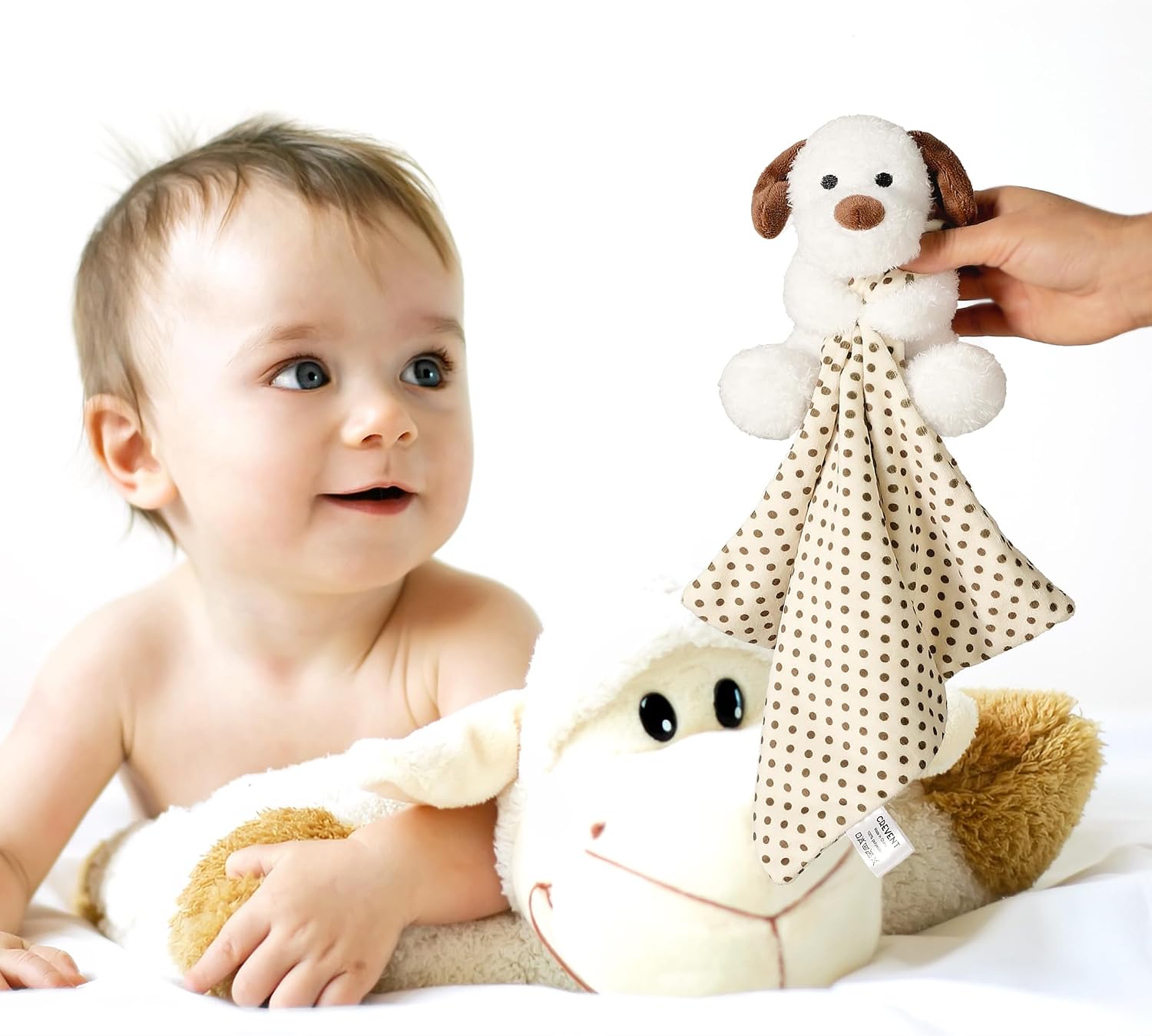 Thumbnail 1 de CREVENT Hugging Dog Plush Baby Comforter