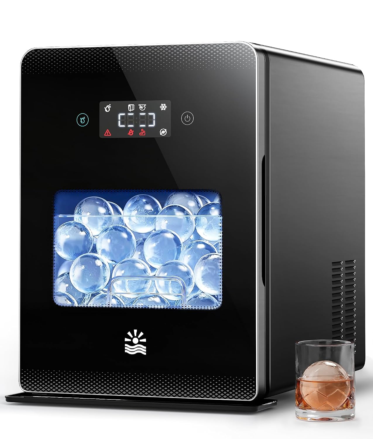 Detalle de EXNOS ZB-001H 2-Inch Ice Ball Maker, 4 Spheres per 35-Minute Cycle
