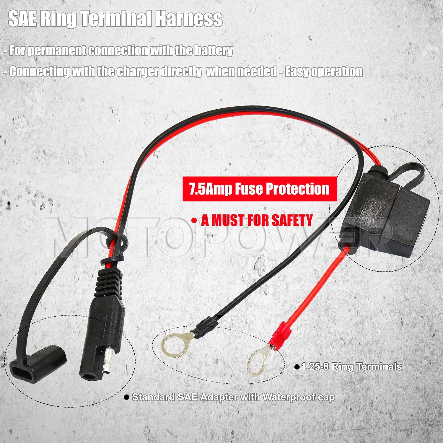 Thumbnail 6 de MOTOPOWER MP00206A caricabatterie 12V 1,5A per auto e moto