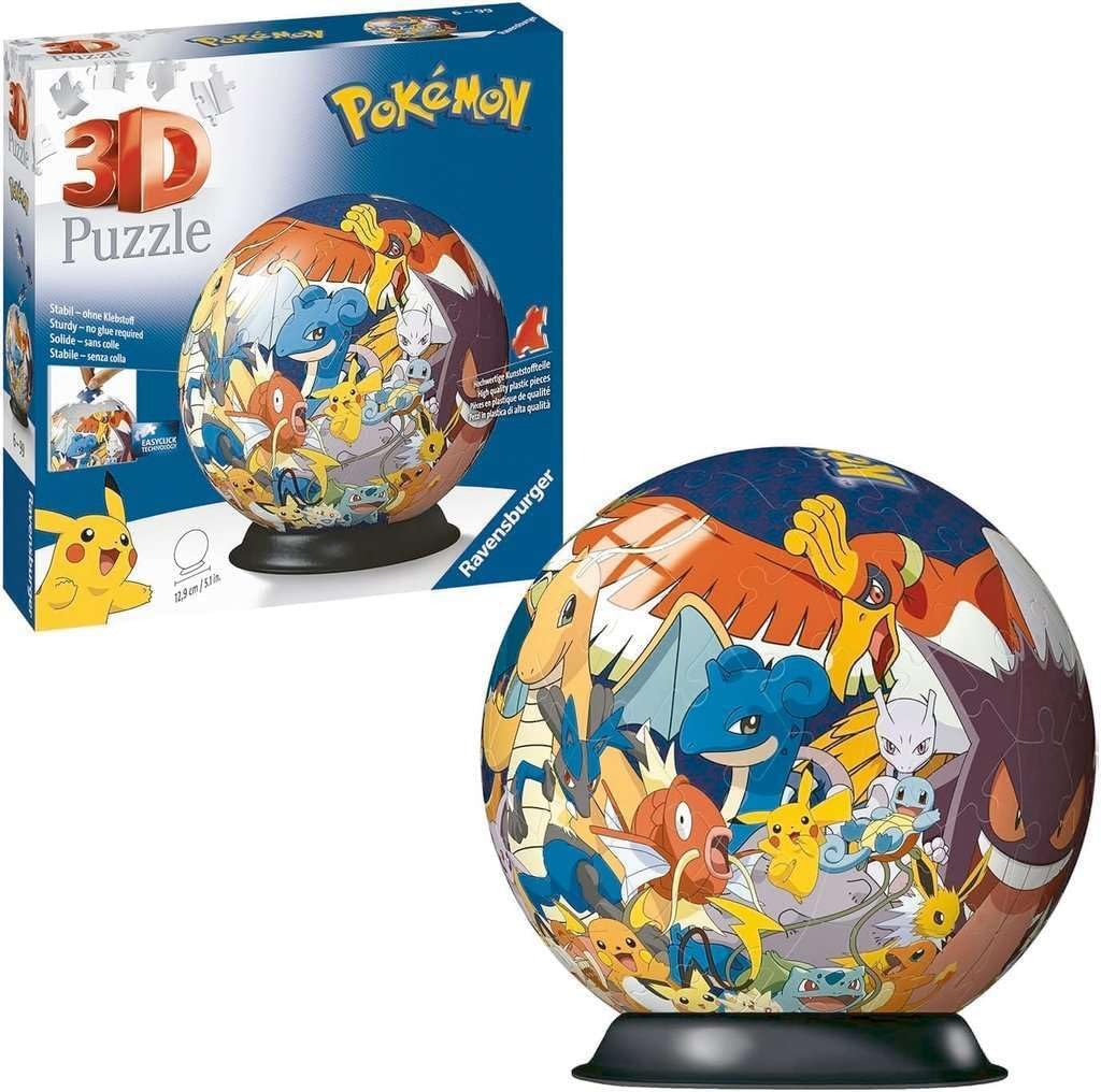 Thumbnail 2 de Ravensburger Puzzle 3D Pokémon Sphère 72 pièces numérotées, sans colle (dès 6 ans) avec support