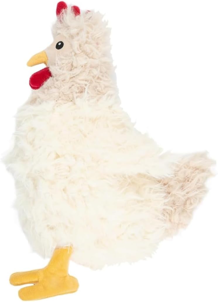 Detalle de Best Pet Supplies PT601-BG Squeaky Dog Toy, Beige Crinkle Chicken