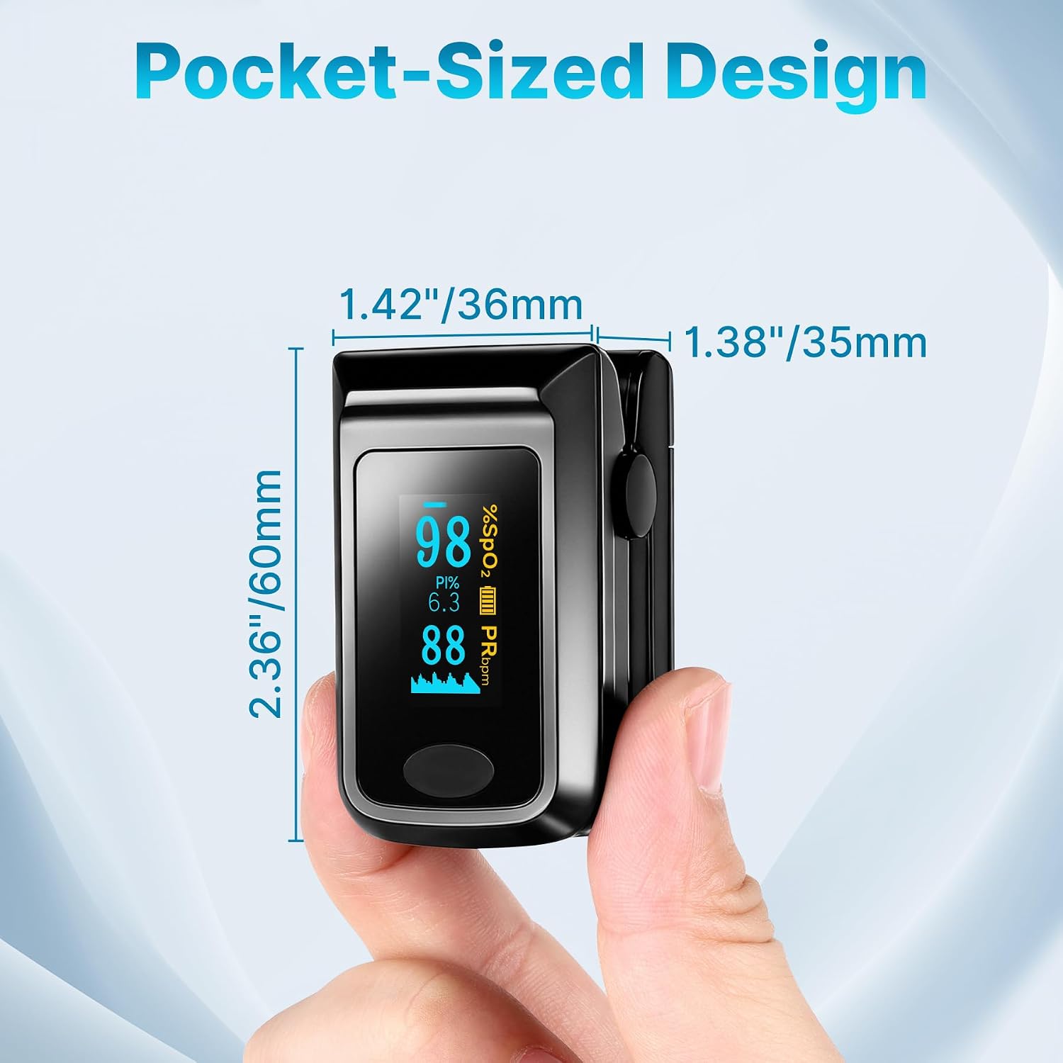 Thumbnail 6 de Keanor 331 Fingertip Pulse Oximeter with 4-Way OLED Display
