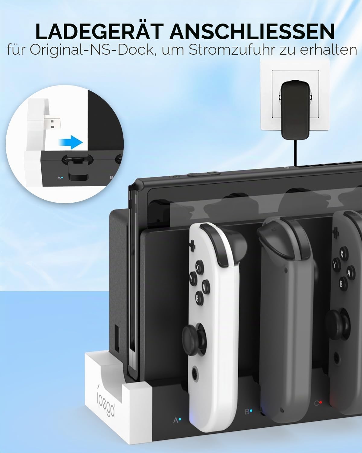 Thumbnail 1 de FYOUNG Ladestation für Joy-Con 4er