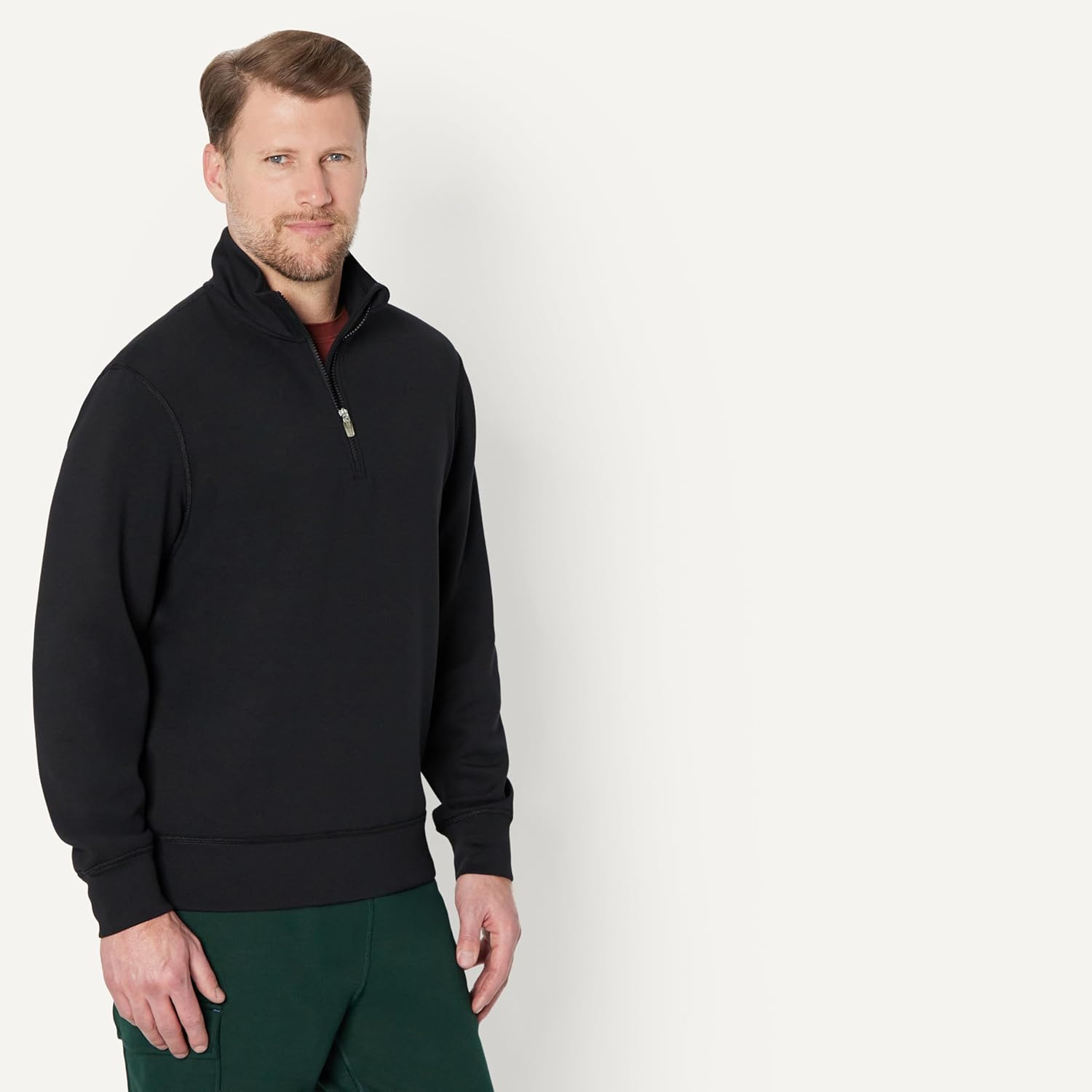 Thumbnail 1 de Amazon Essentials Men’s Active Sweat Quarter-Zip Relaxed Fit Hoodie