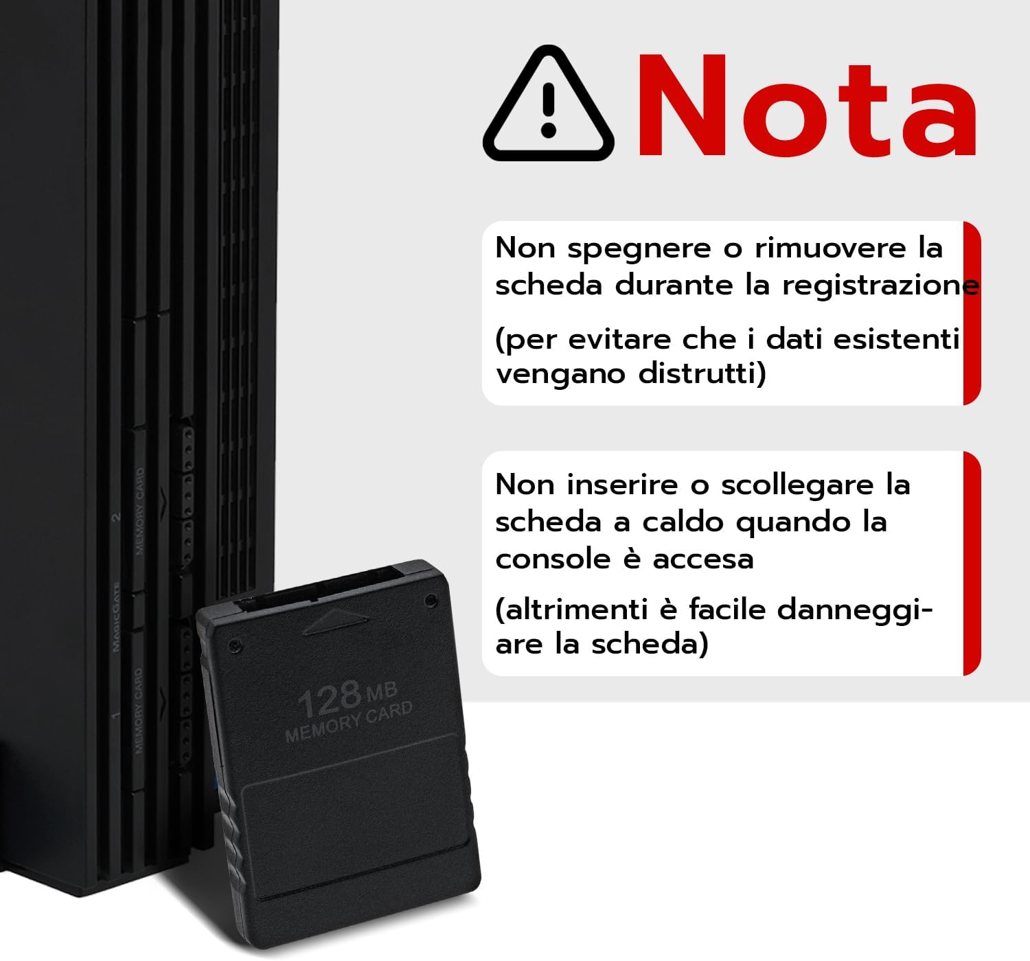 Thumbnail 6 de Wigearss Scheda di Memoria 128MB Alta Velocità per Backup della Console PS2
