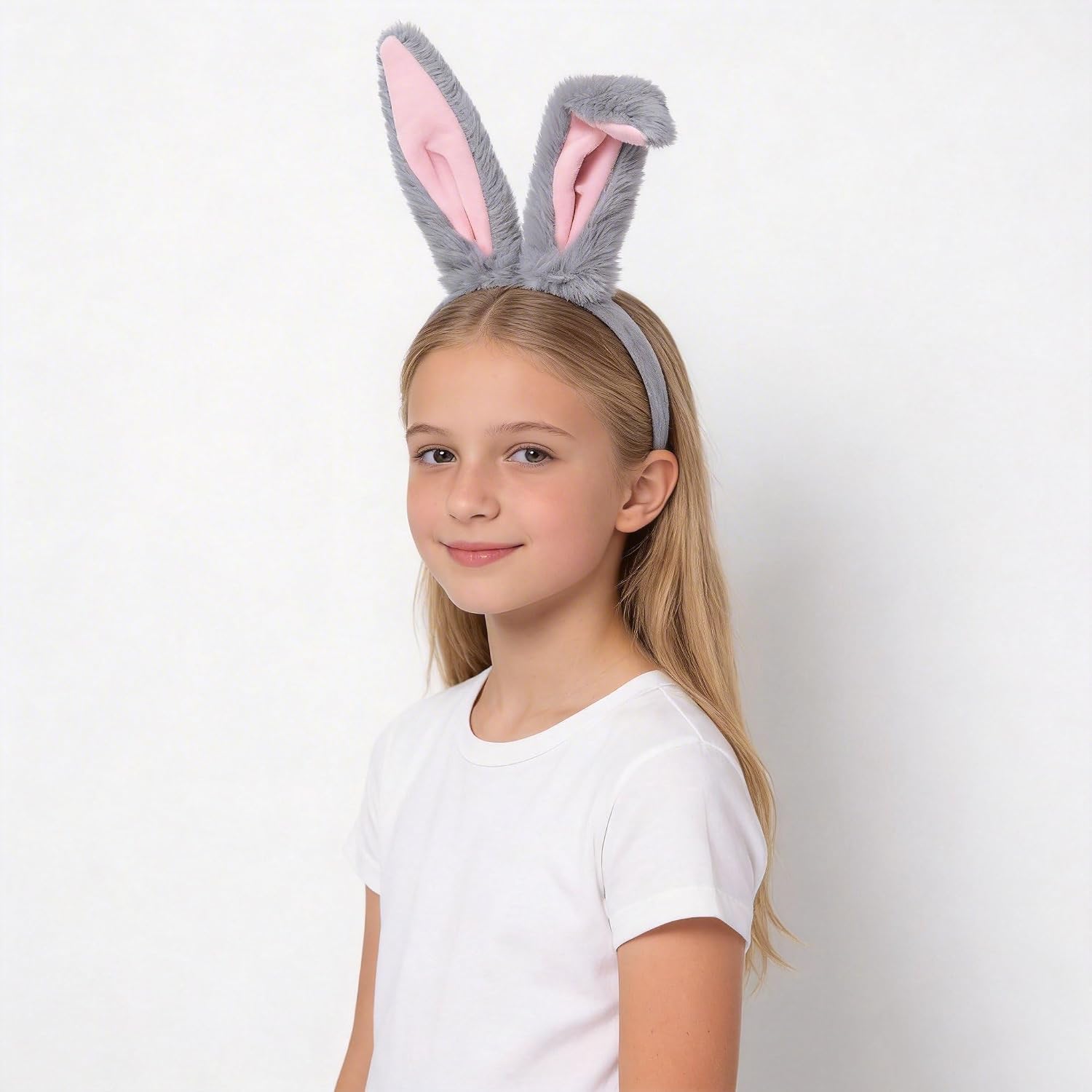 Detalle 2 de CaeyBrye Bunny Ears Headband Set Gray