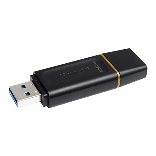 Detalle de Kingston DataTraveler Exodia DTX/128GB USB 3.2 Gen 1 con tapa protectora y aro de llavero