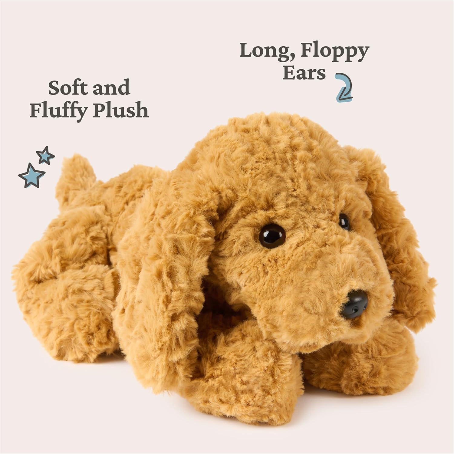 Thumbnail 3 de GUND Forever Friends Muttsy Dog Plush Toy (14”) – Amber