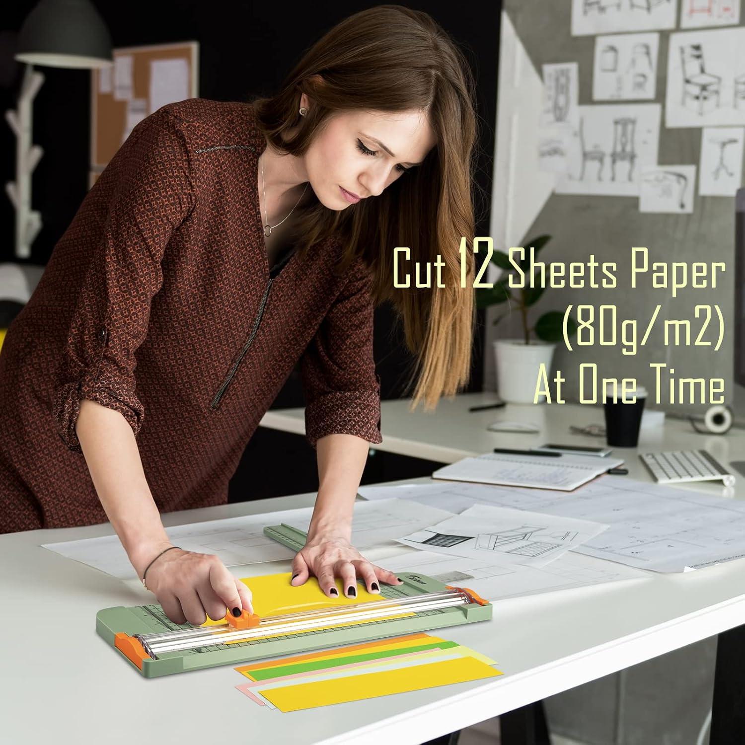 Thumbnail 4 de Firbon A4 paper cutter 12 inch trimmer
