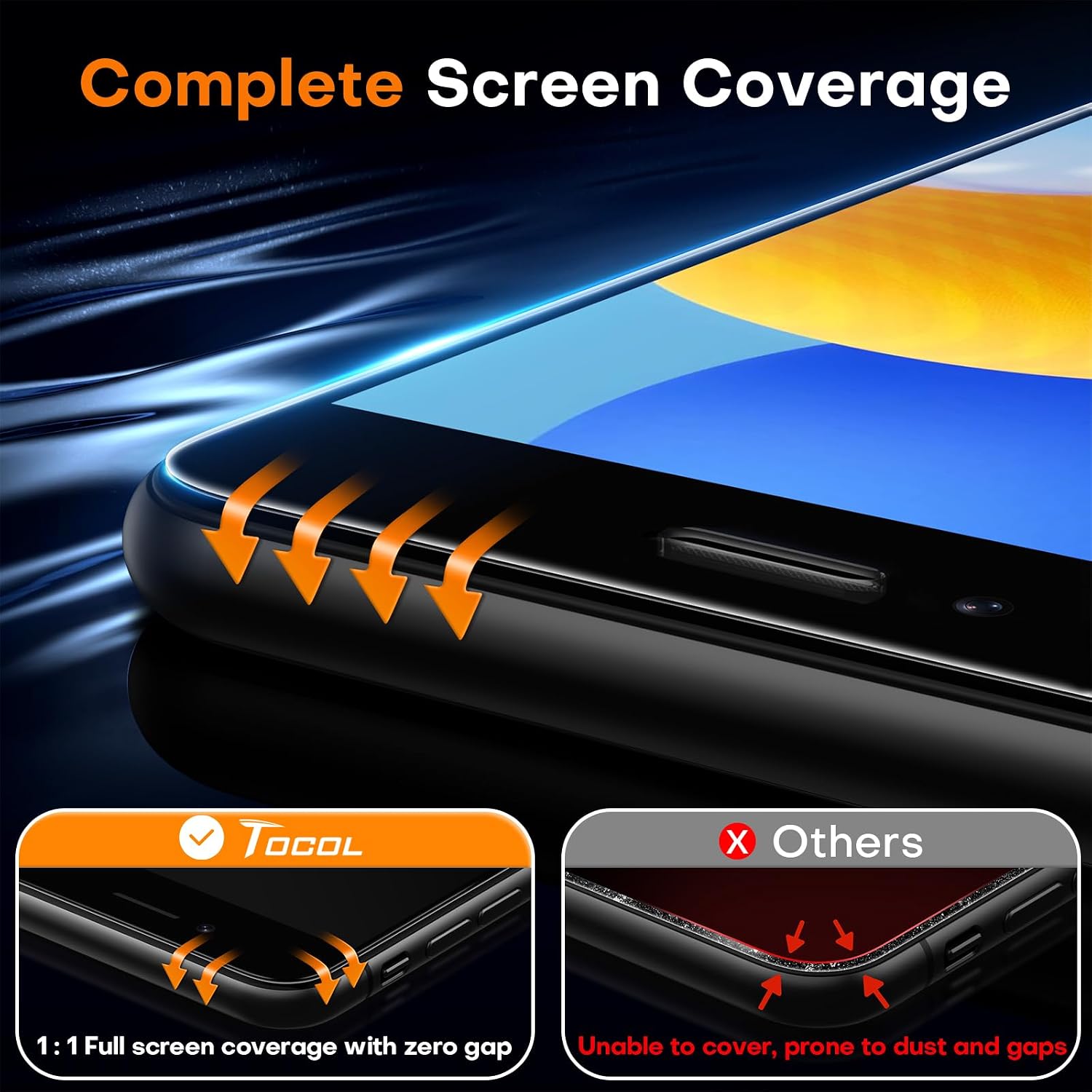 Thumbnail 4 de TOCOL 2 Pack 4.7" Screen Protector