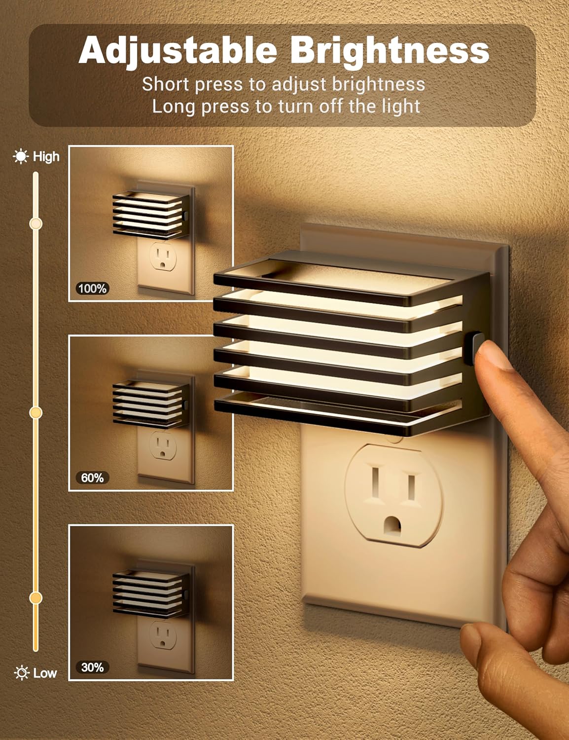 Detalle de JandCase Plug-In Night Light 3000K