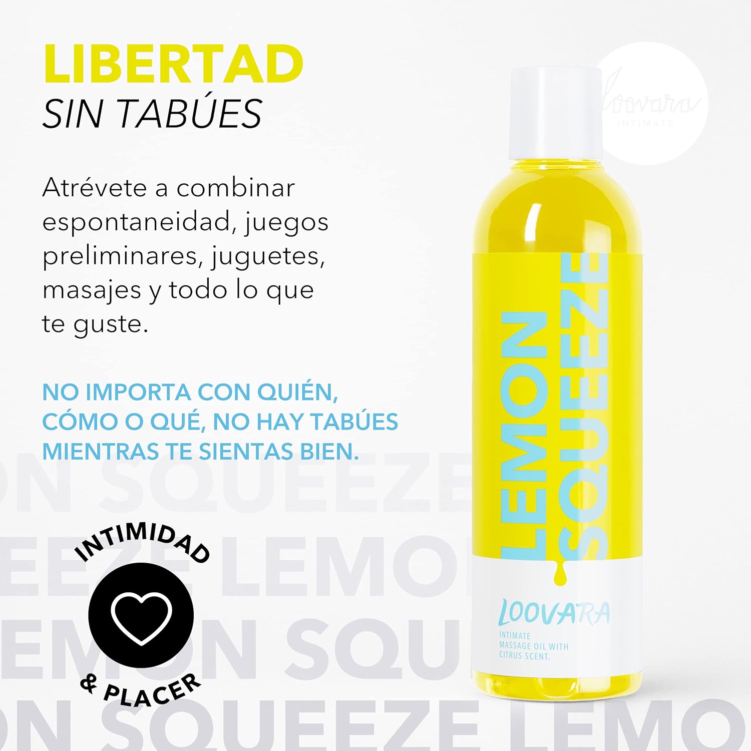 Thumbnail 3 de Loovara Aceite de Masaje 250 ml 🍋 - Estimulante Cítrico