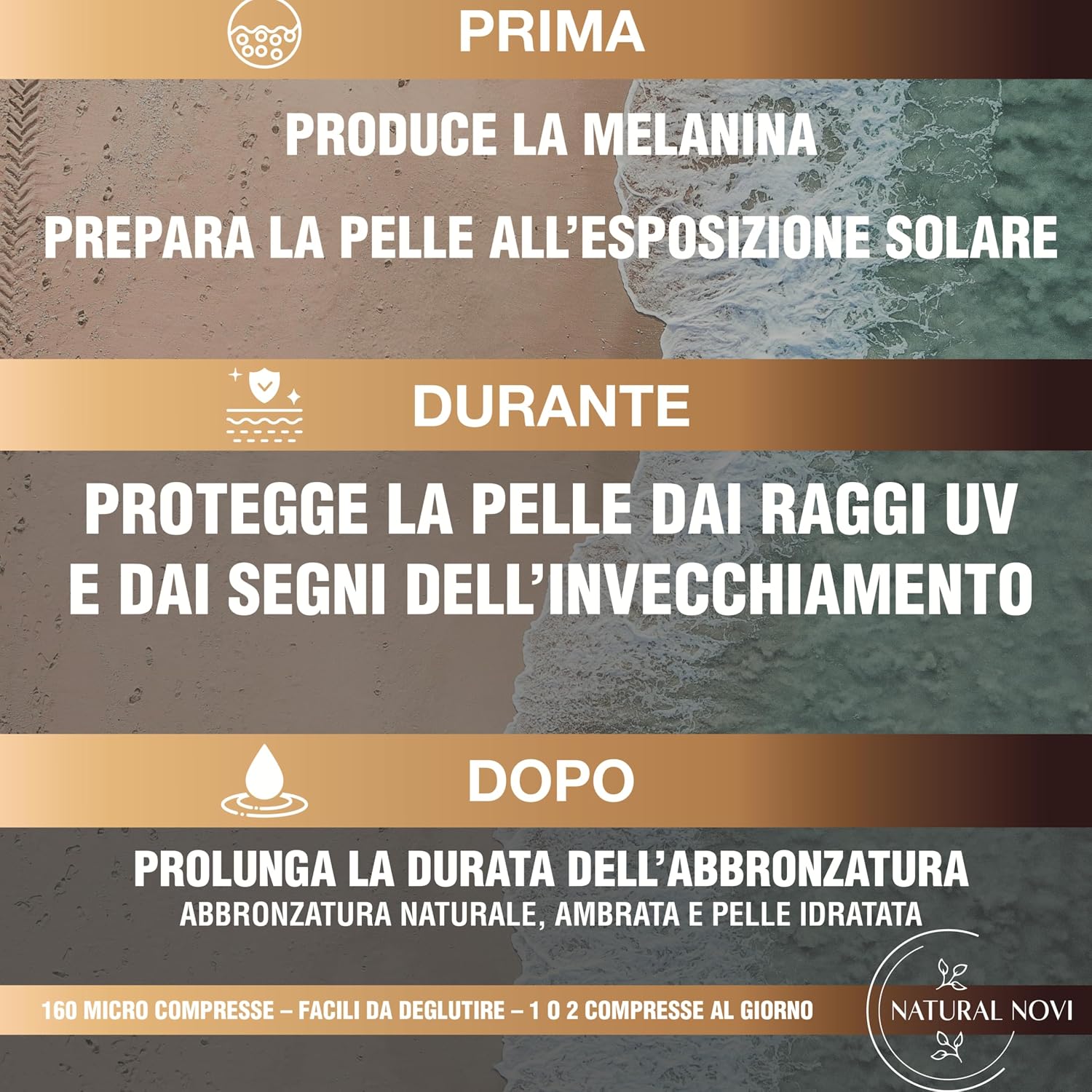 Detalle 2 de NaturalBronze Integratore Abbronzatura – 160 compresse