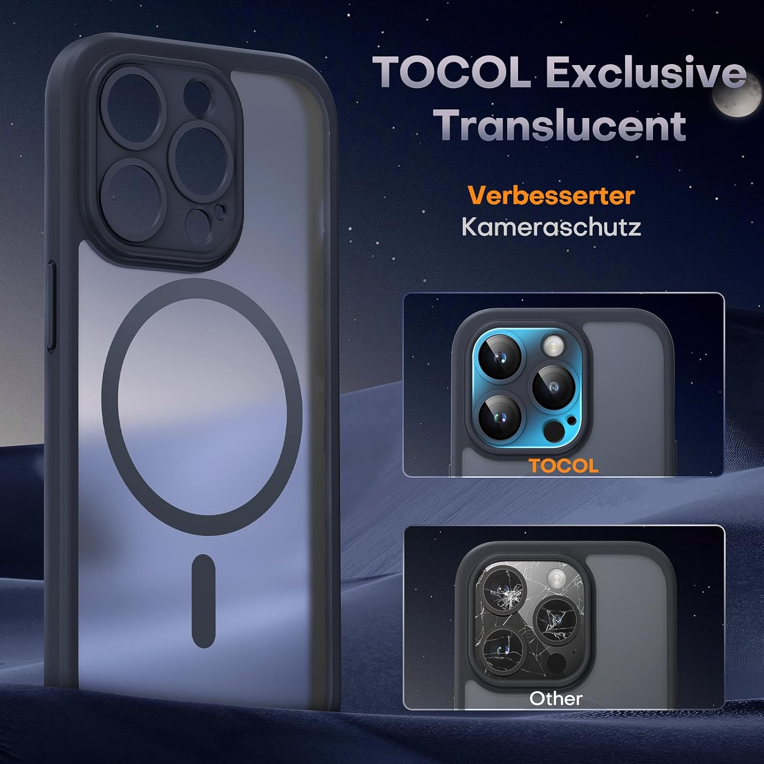 Thumbnail 4 de TOCOL iPhone 15 Pro Hülle mit MagSafe