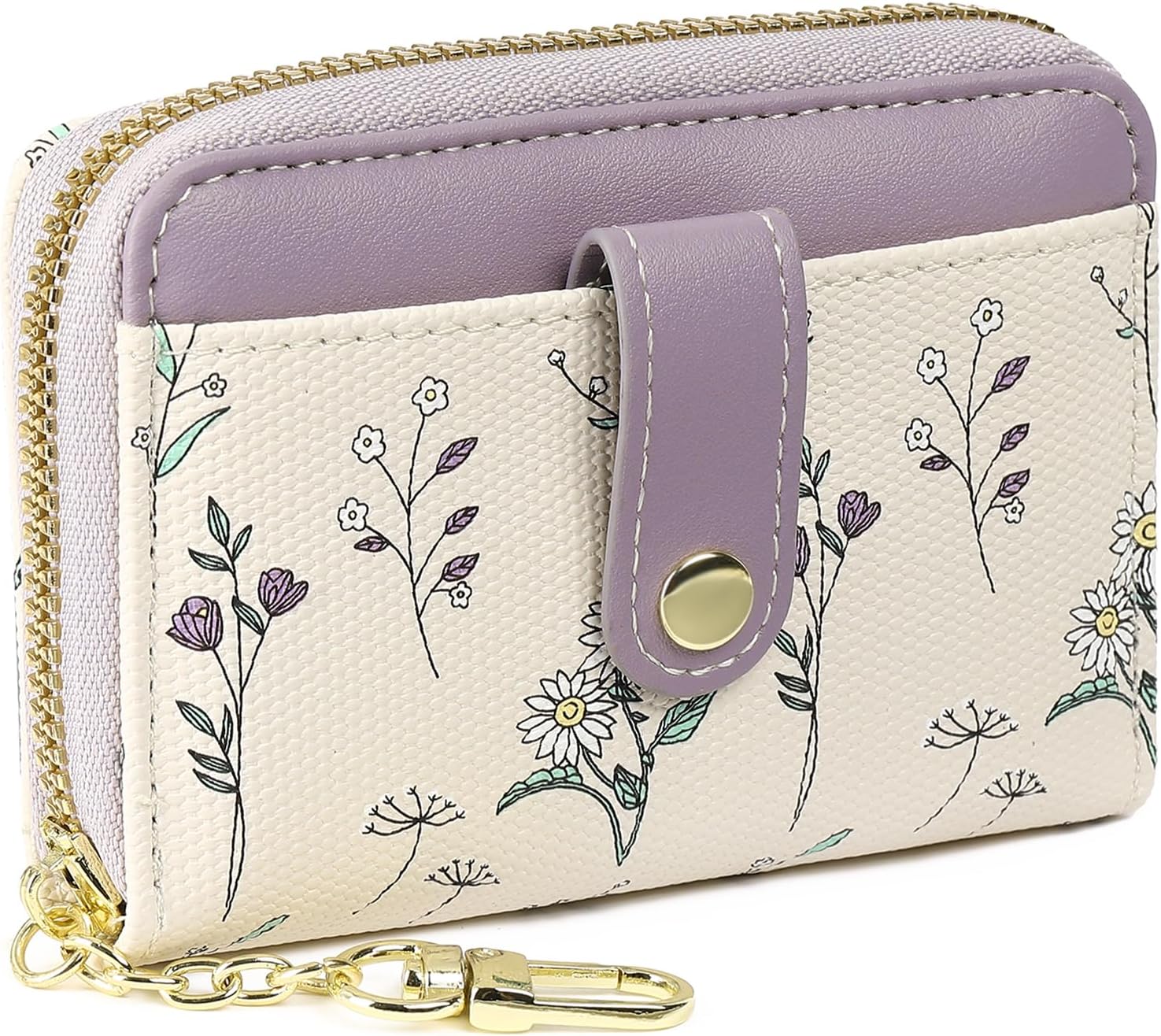 Thumbnail 6 de GAEKEAO Purses for Women: Small Leather Bifold with RFID Blocking, Zipper Pocket and ID Window