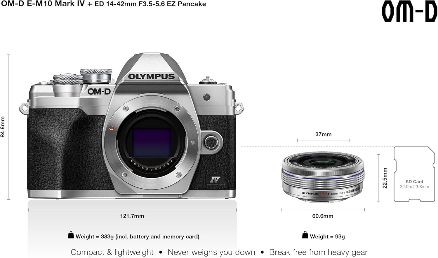 Thumbnail 4 de Olympus OM-D E-M10 Mark IV Kamera