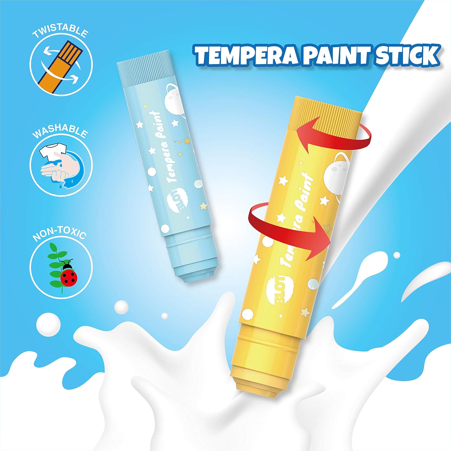 Thumbnail 4 de BLOT Gouache Solide en Stick – 24 couleurs pour arts et loisirs créatifs