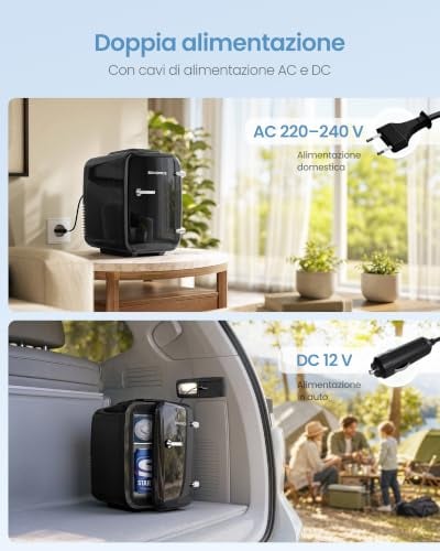 Thumbnail 3 de SONGMICS Mini Frigo 4 L: portatile, silent e versatile con funzione caldo/freddo