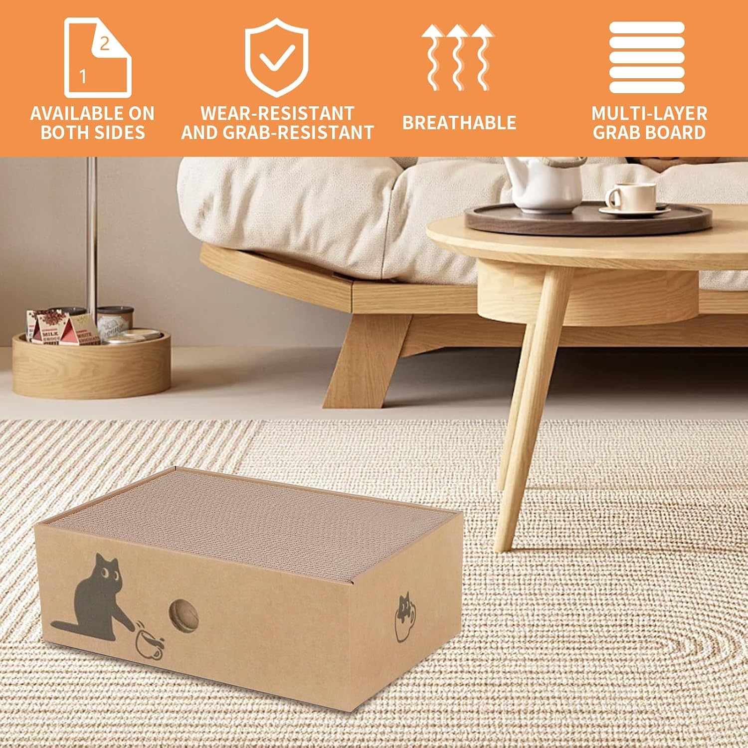 Detalle de 5-in-1 Cat Scratching Pad, 5 Boards