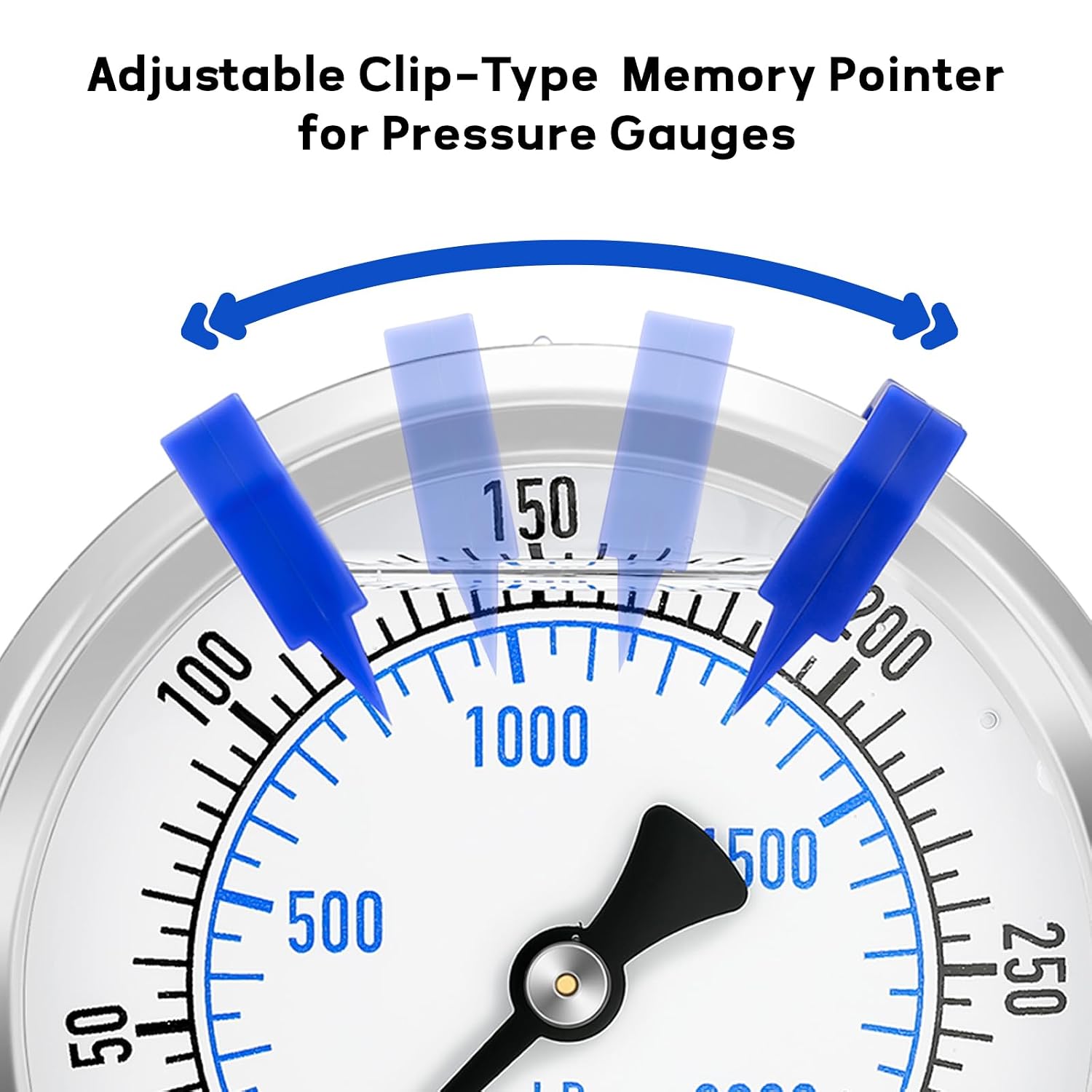 Thumbnail 3 de MEASUREMAN MD073 Clip-On Memory Pointer for 2-Inch, 2.5-Inch and 3-Inch Dials, 15-Pack