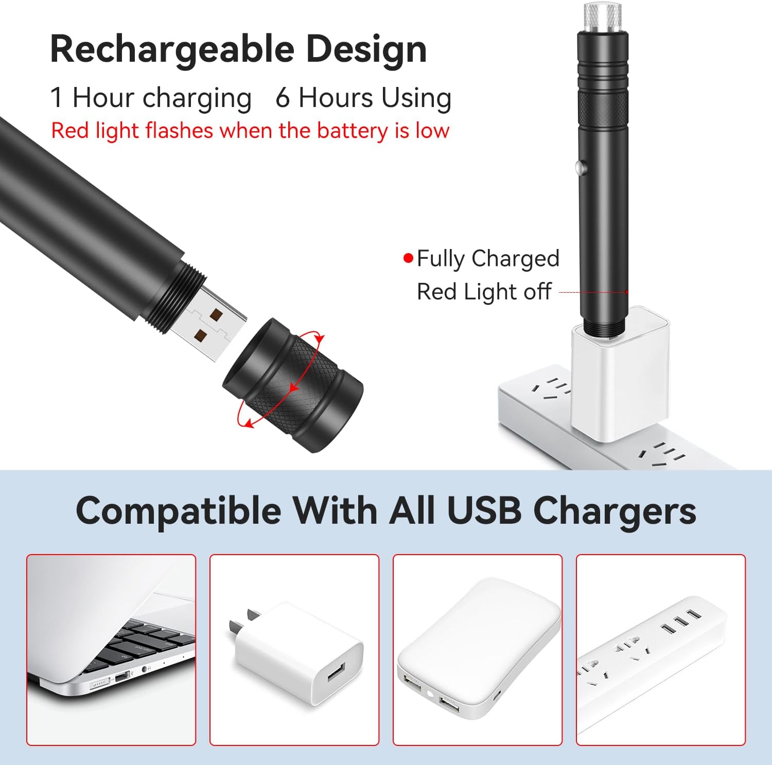 Detalle 2 de MIPREZT Rechargeable Green and Red Laser Pointer Set, 2-Pack, Aluminum