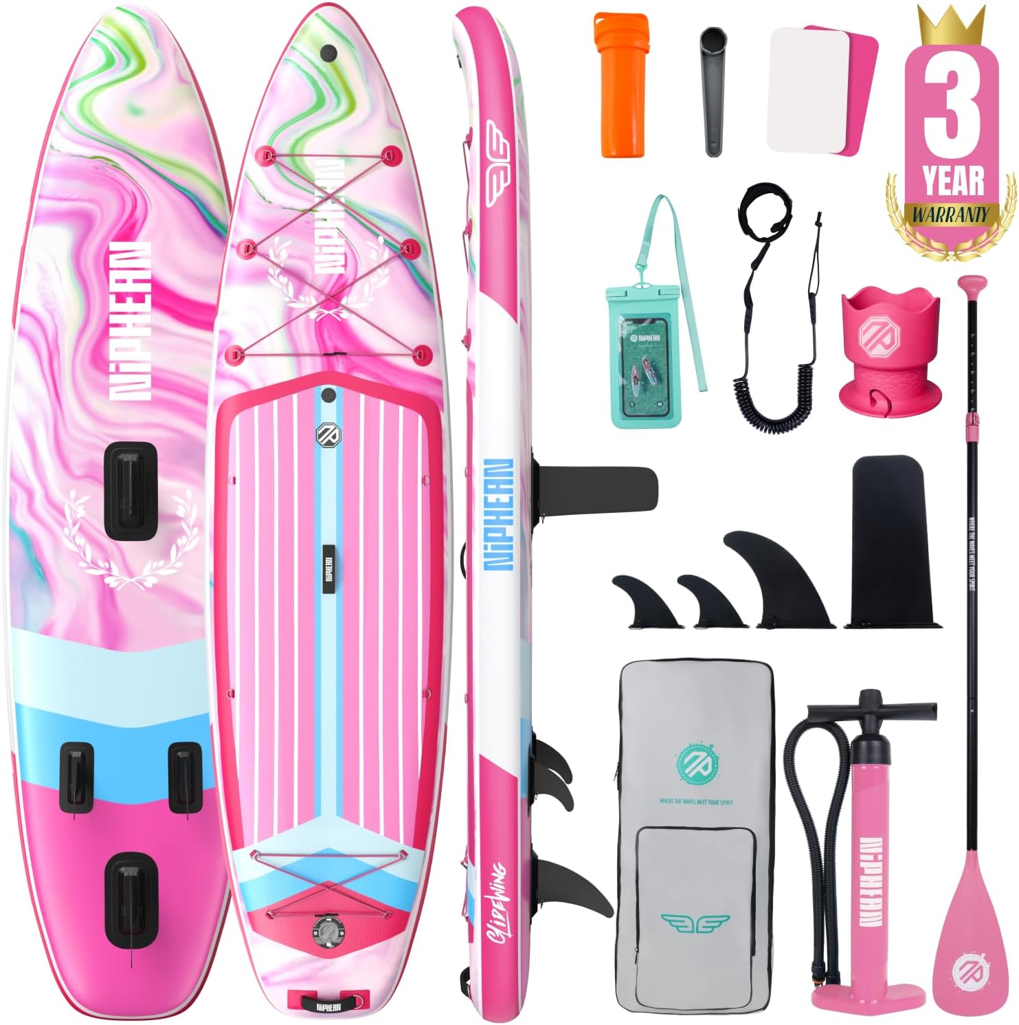 Thumbnail 6 de niphean Extra Large Inflatable Paddle Board 500 lbs