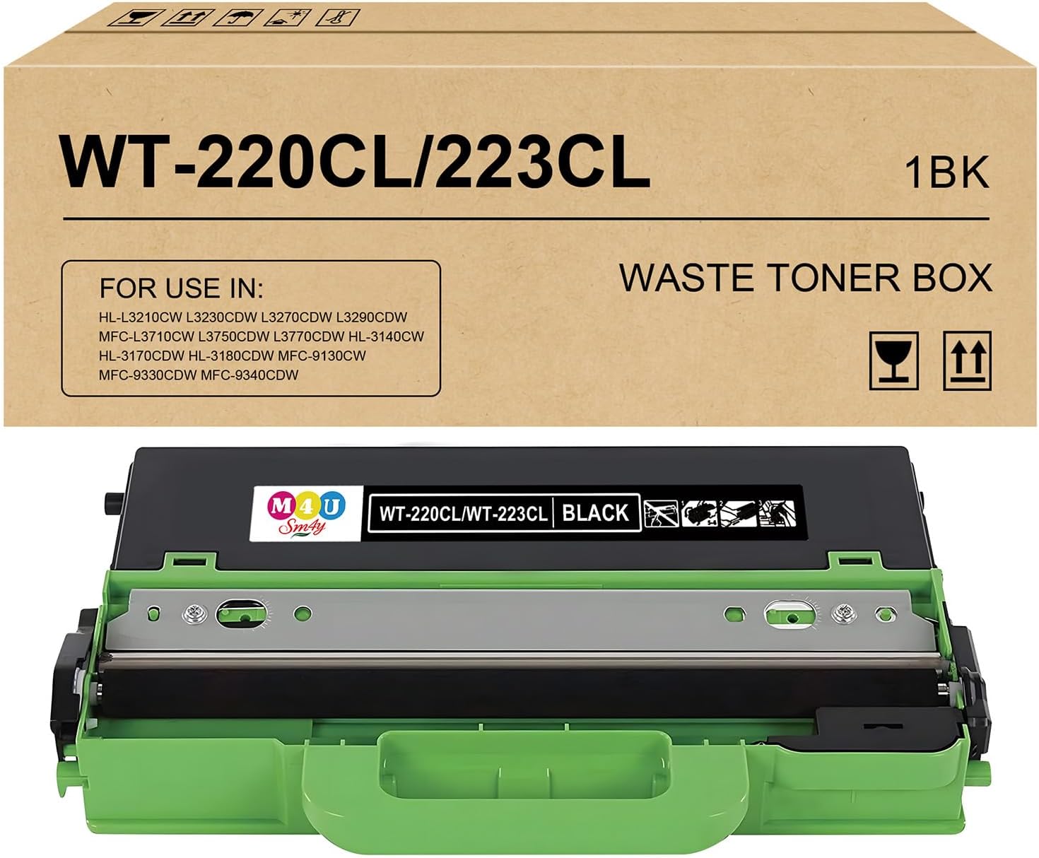 Collecteur de toner usagé compatible WT220CL / WT223CL (1 pack) pour Brother
