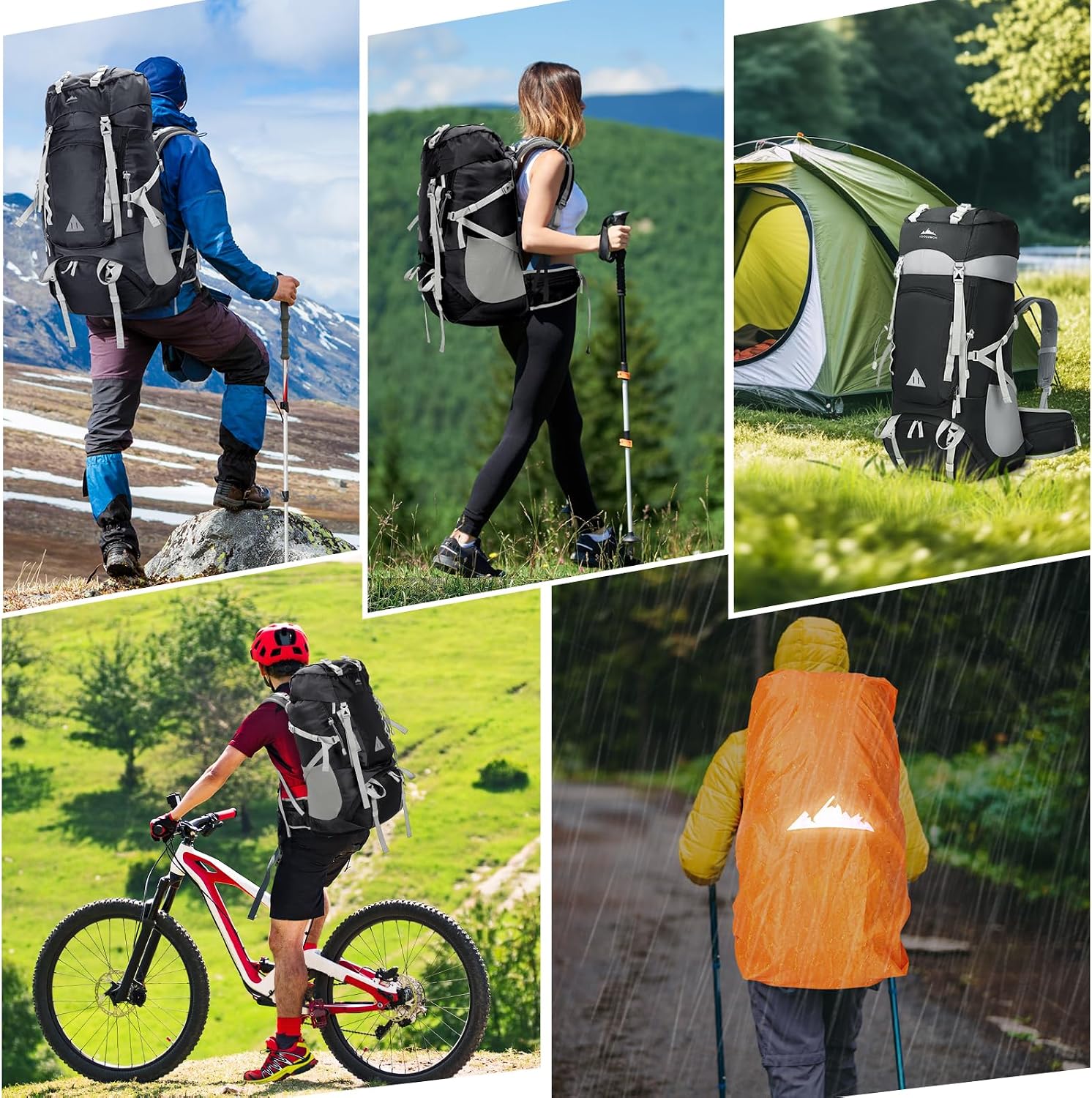 Thumbnail 6 de IGOLUMON Wanderrucksack 60L Trekkingrucksack