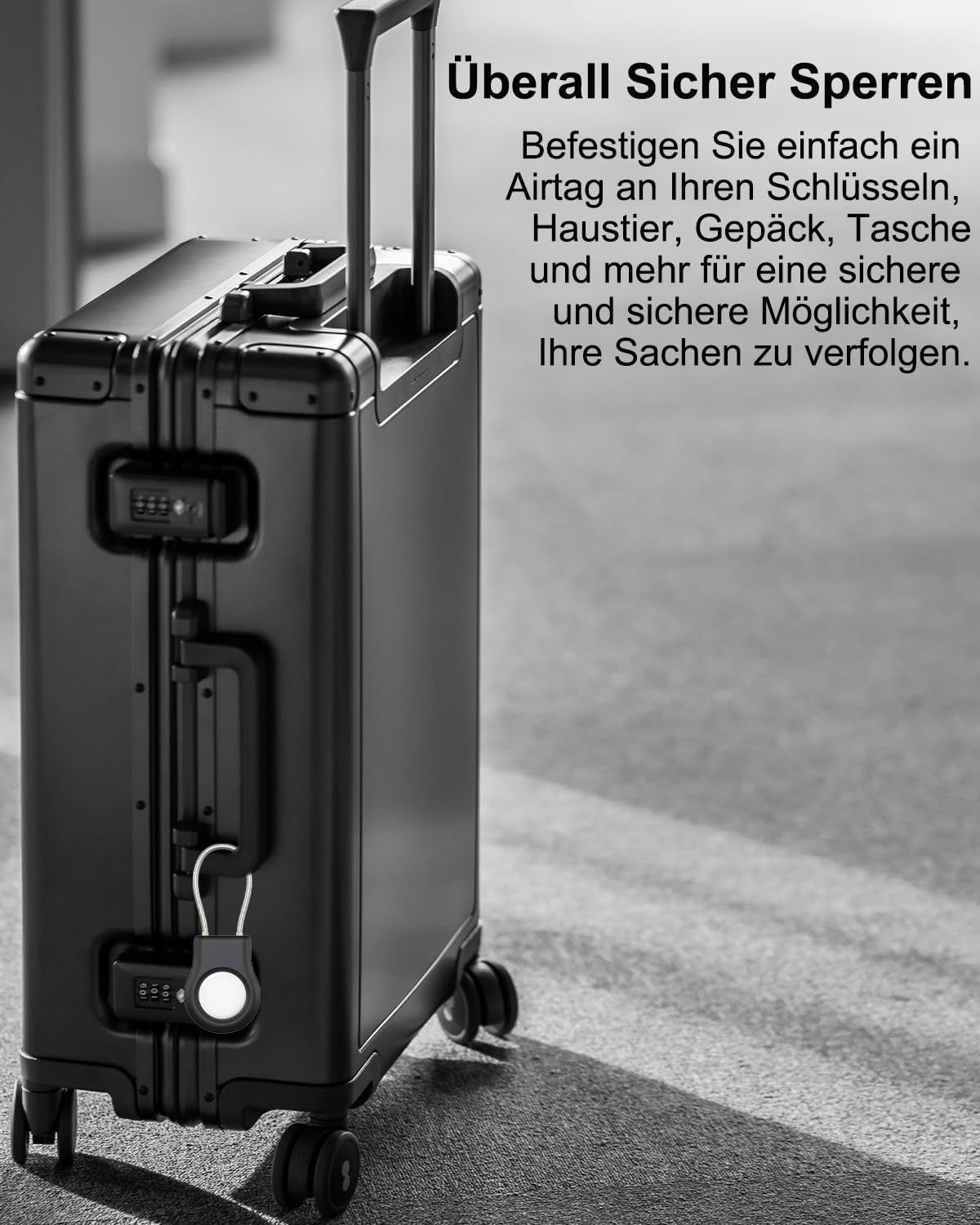 Thumbnail 2 de ONEONTA Airtag Anhänger mit Drahtseil – Extrem robuster, wasserdichter Schlüsselfinder-Hülle
