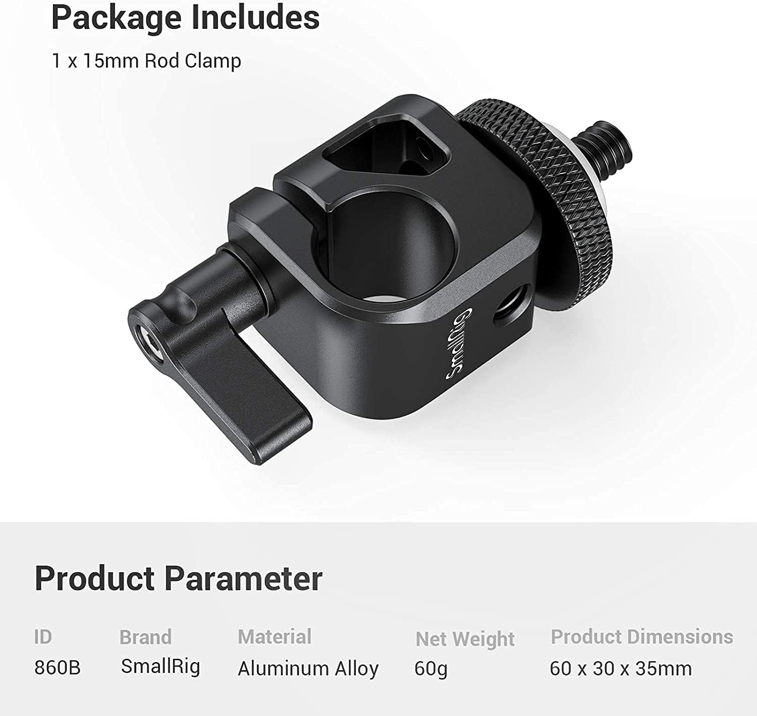 Thumbnail 5 de SmallRig 15mm Rod Clamp 860B
