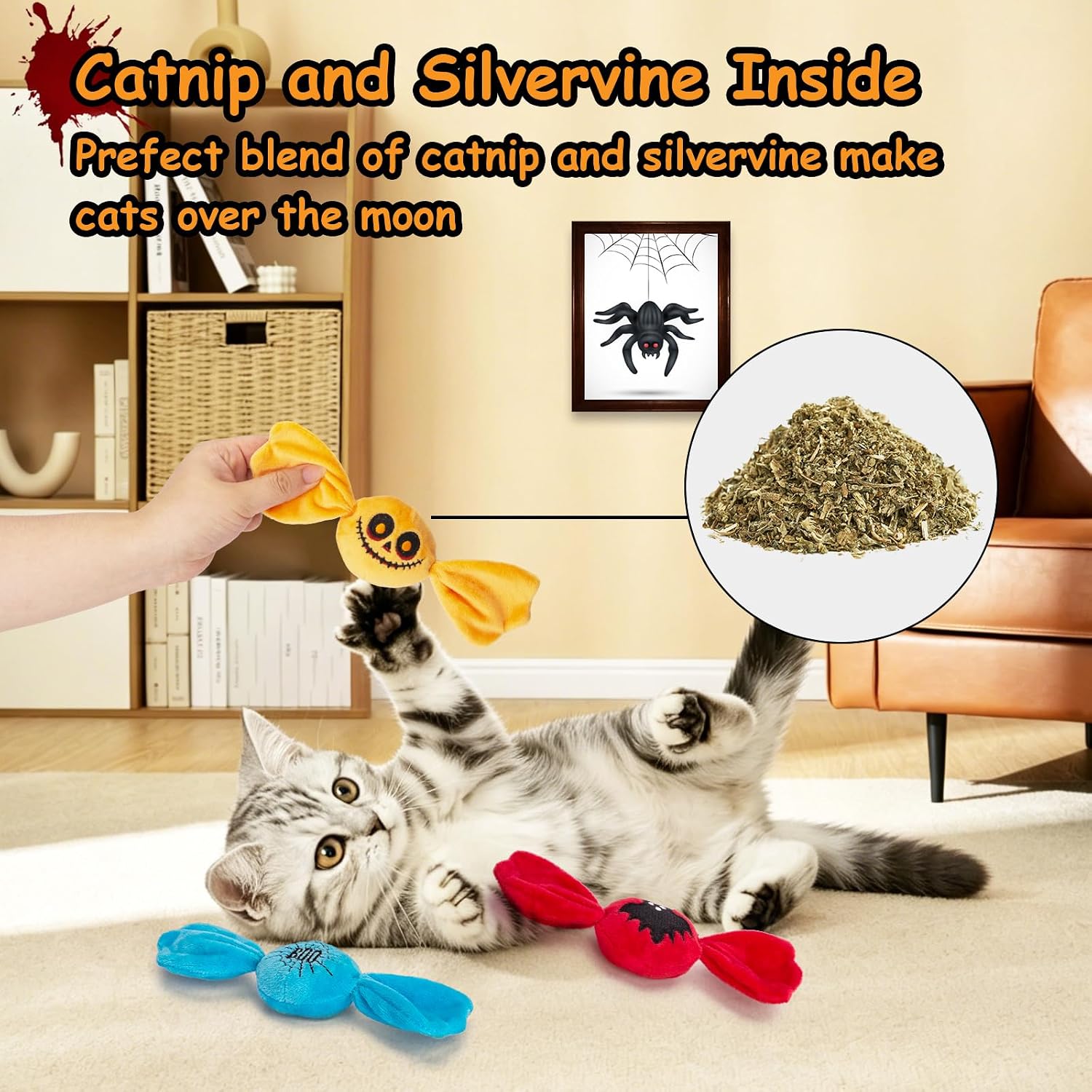 Detalle de Retro Shaw Cat Toys 3-Pack