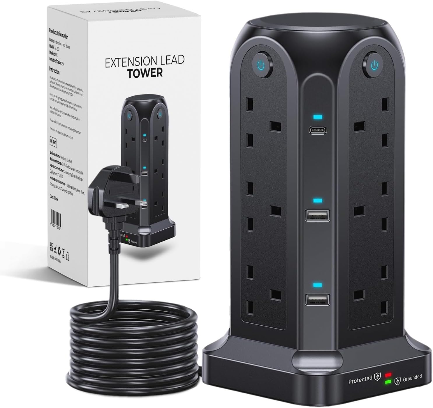 Thumbnail 6 de Wolf Power Tower Extension Lead 12-socket, 2m 🔌
