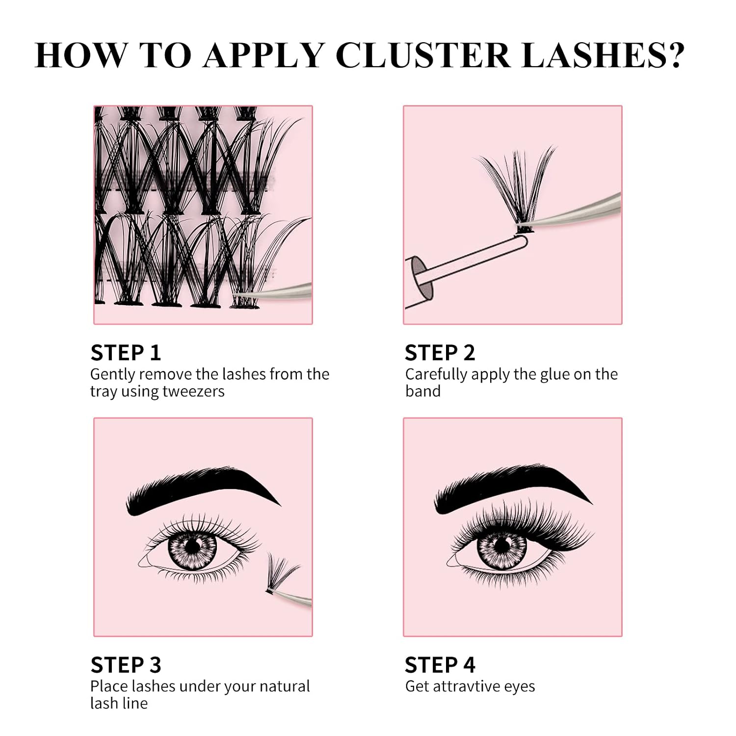 Thumbnail 6 de FADLASH Wimperncluster 30D 0,07mm für Wimpernverlängerung
