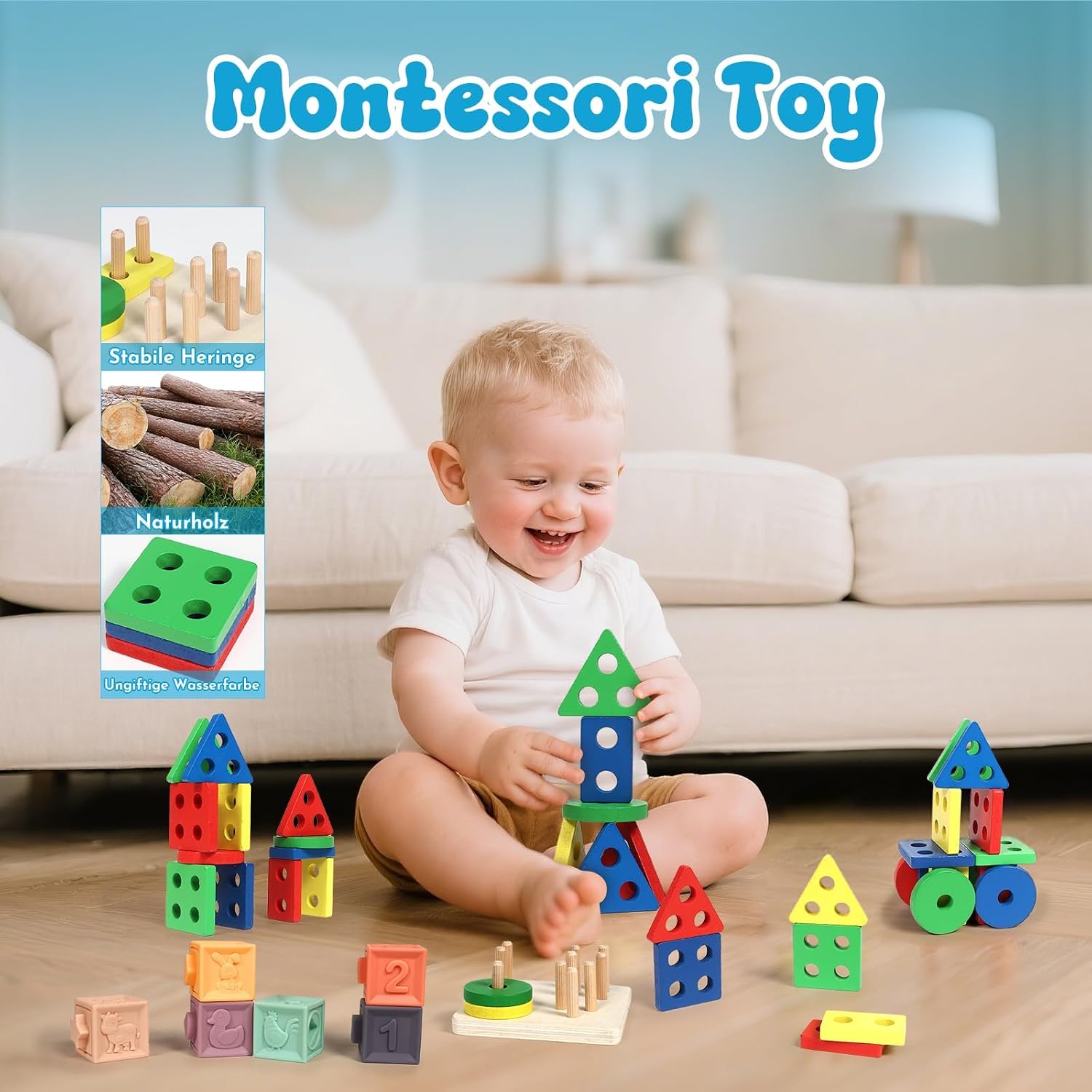 Detalle 2 de LearnToy Montessori 7‑in‑1 Aktivitätsset