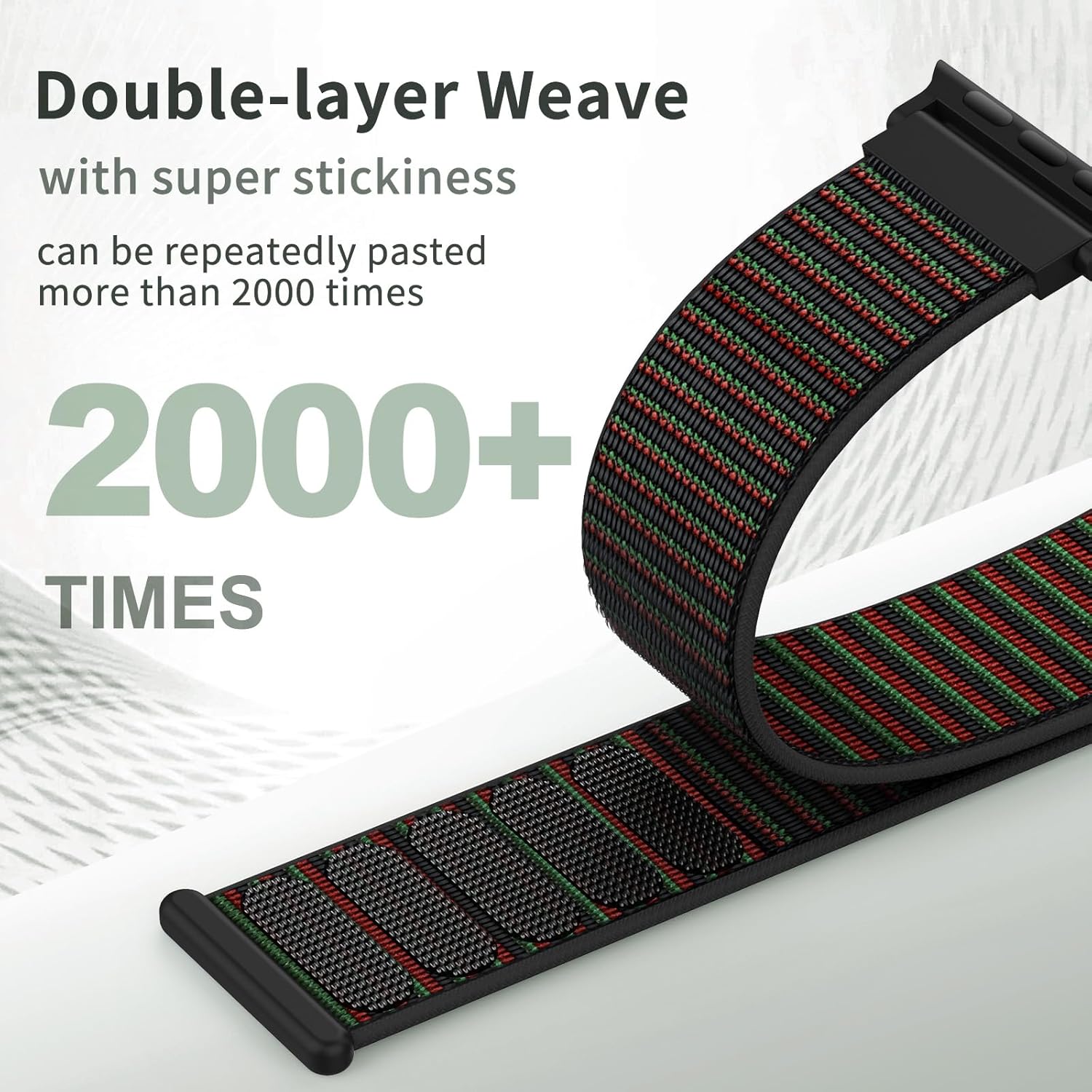 Thumbnail 2 de DigiHero Nylon Sport Loop Apple Watch strap (compatible 46mm/44mm/45mm/49mm) — breathable soft loop with adjustable fit
