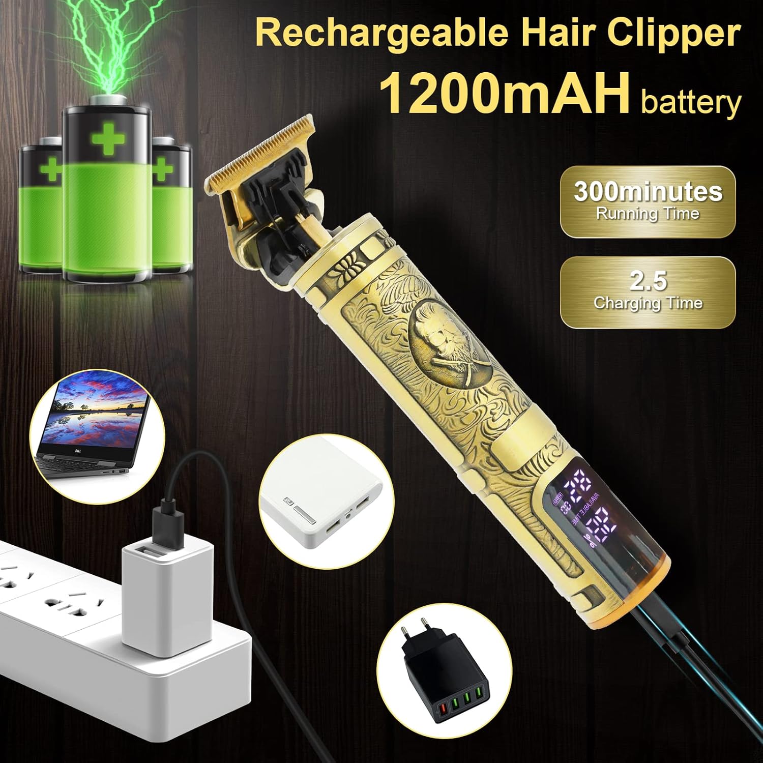 Thumbnail 4 de Professional T-Blade Beard Trimmer 7-in-1 🔌