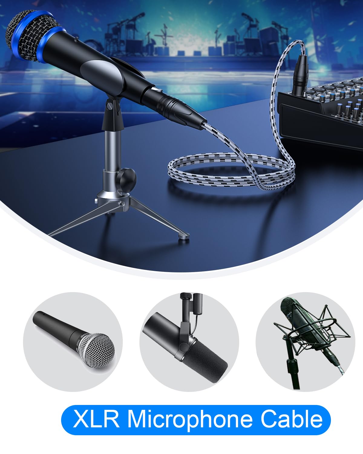 Thumbnail 6 de SNANSHI XLR microphone cables, 6.6 ft